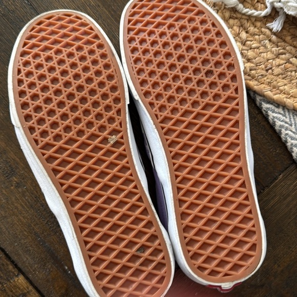 Purple and white checkered vans women’s 9.5 - Picture 4 of 5